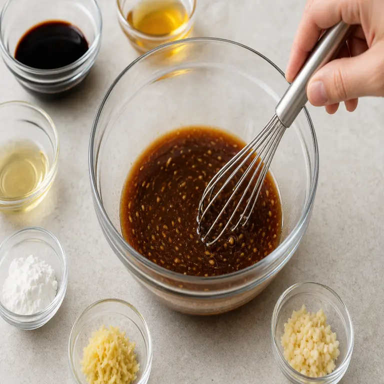 Nouilles teriyaki aux pois chiches · étape 3