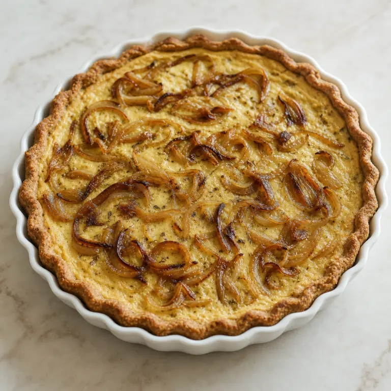 Tarte salée aux oignons