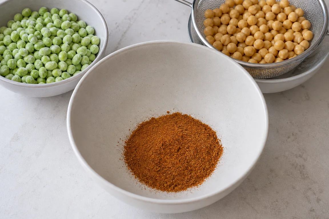 Illustration de l’étape « Étape 4 » pour la recette Édamame torréfié et pois chiches.