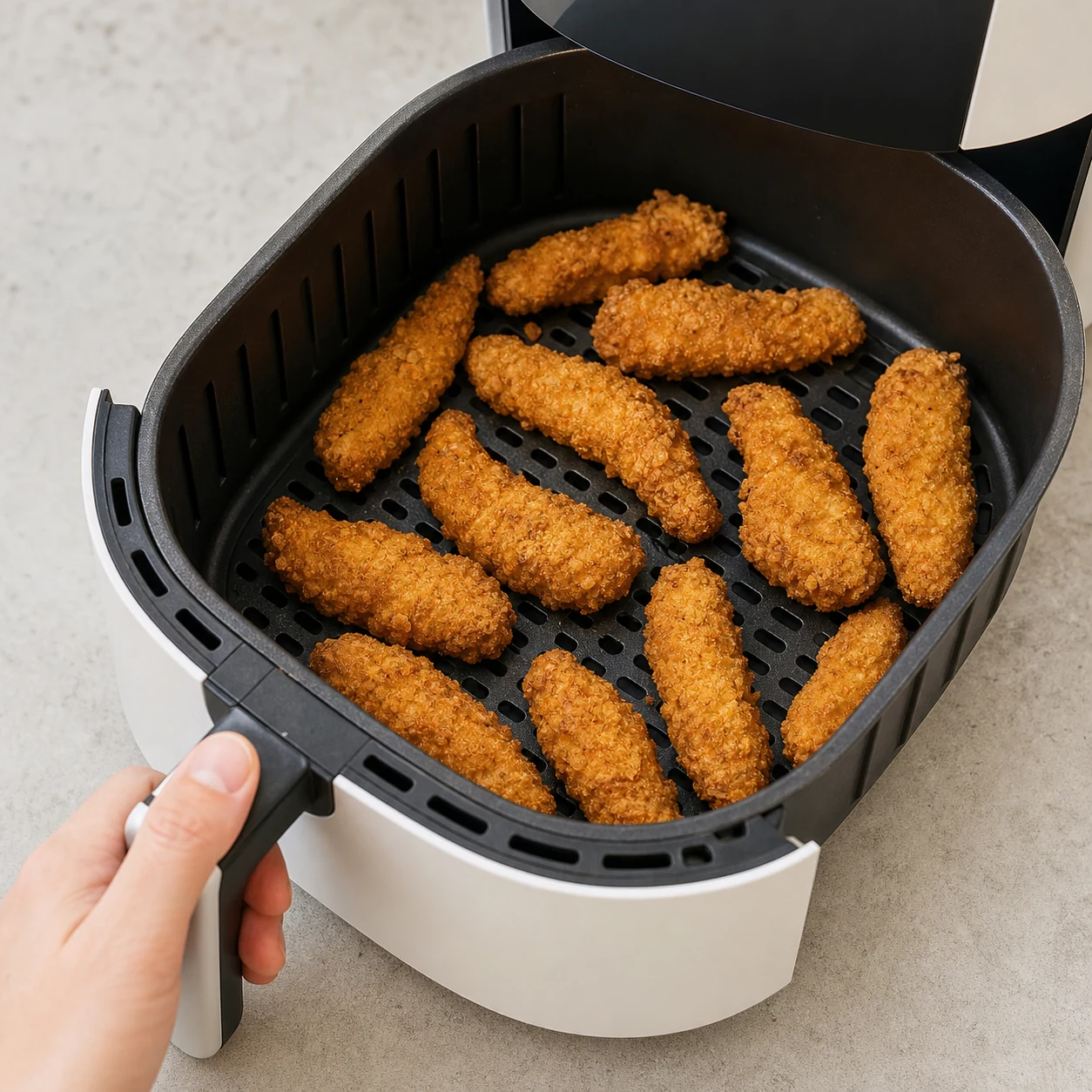Tenders et wok surgelé — cuire les tenders