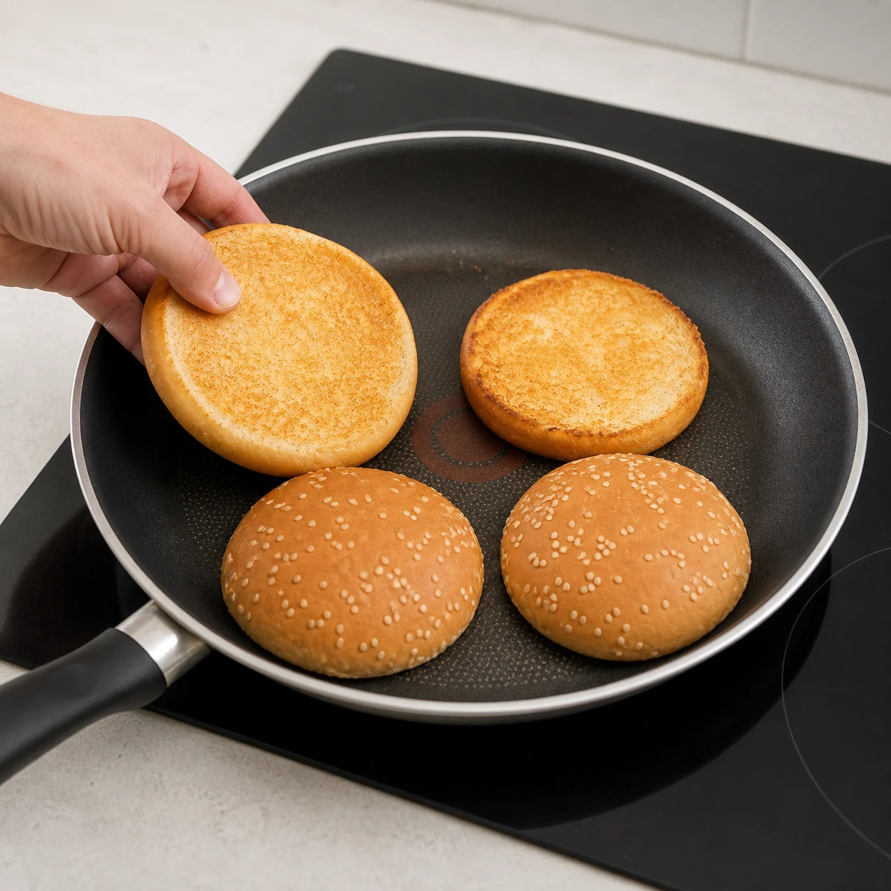 Cheeseburgers HappyVore — réchauffer les pains