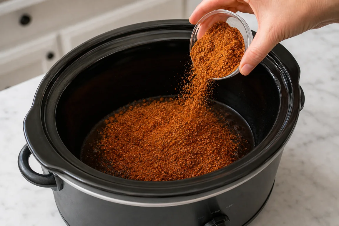 Illustration de l’étape « Étape 1 » pour la recette Cuisinière lente Chipotle Tacos.