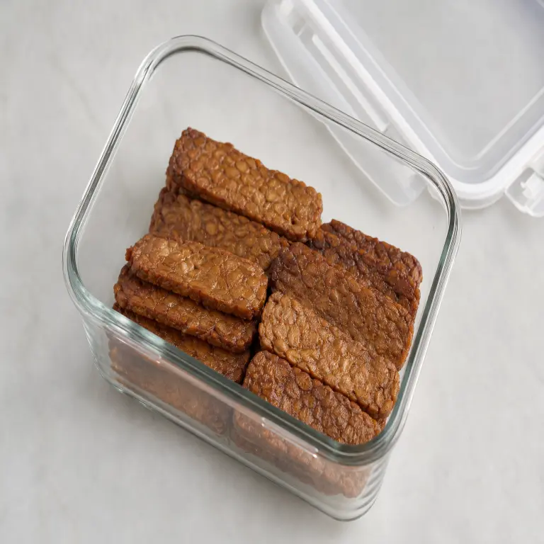 Bacon végétal de tempeh · étape 5