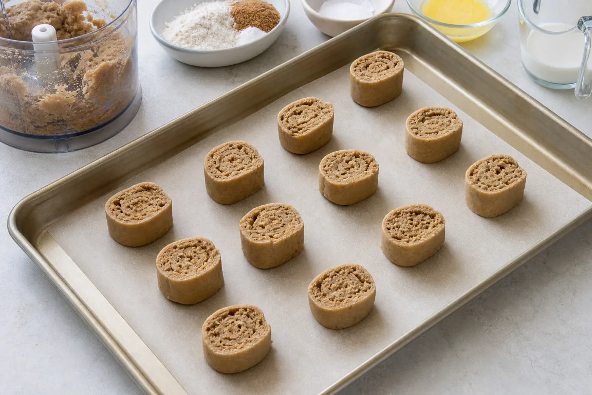 Illustration de l’étape « Étape 5 » pour la recette Tourneaux Seitan cuits au four.