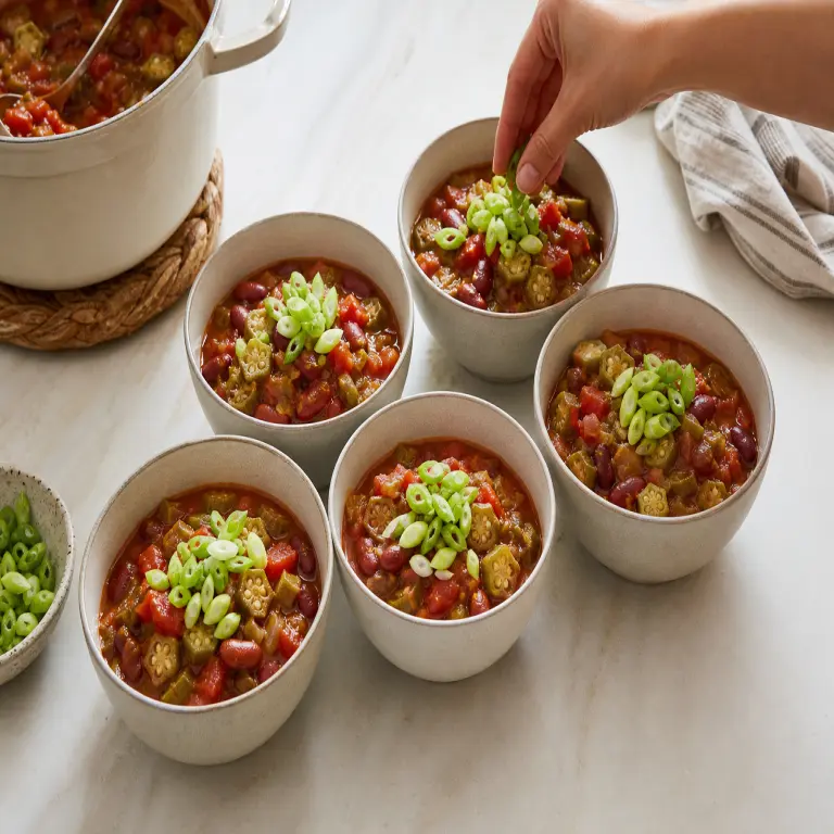 Gumbo aux haricots rouges · étape 4