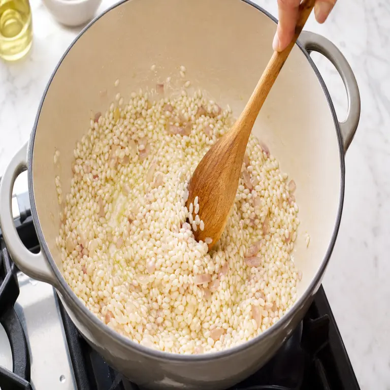 Risotto aux asperges et au citron · étape 4