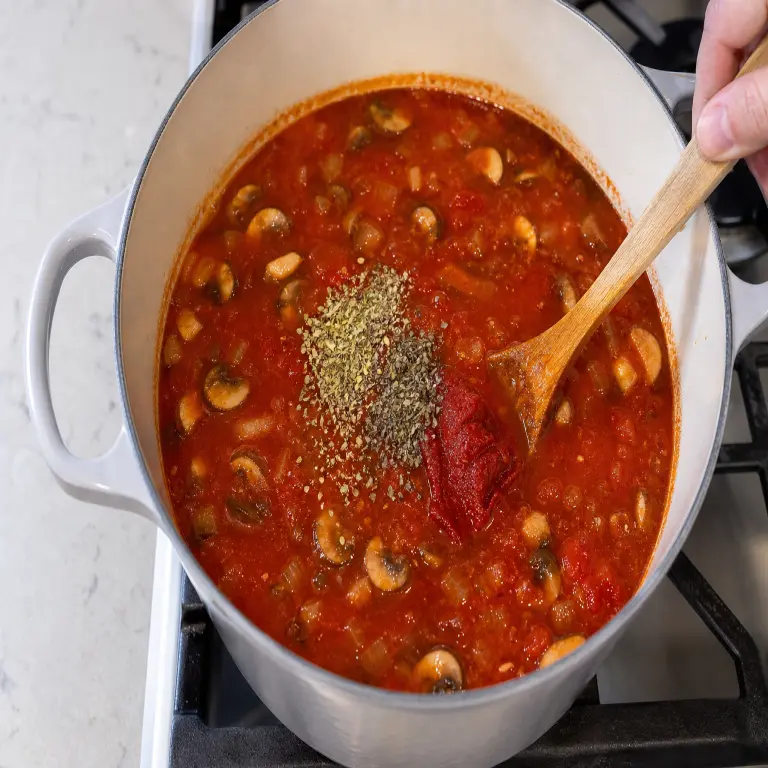 Soupe façon lasagnes · étape 2