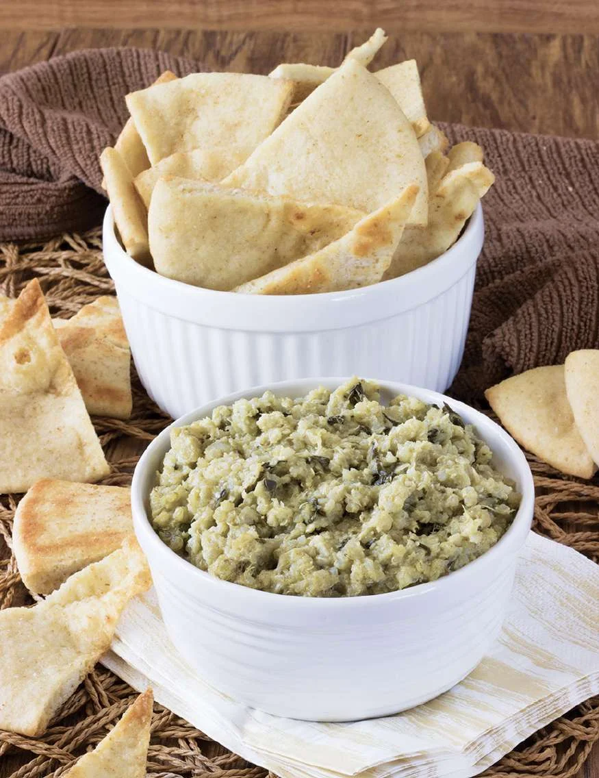 Trempette d’artichaut au quinoa