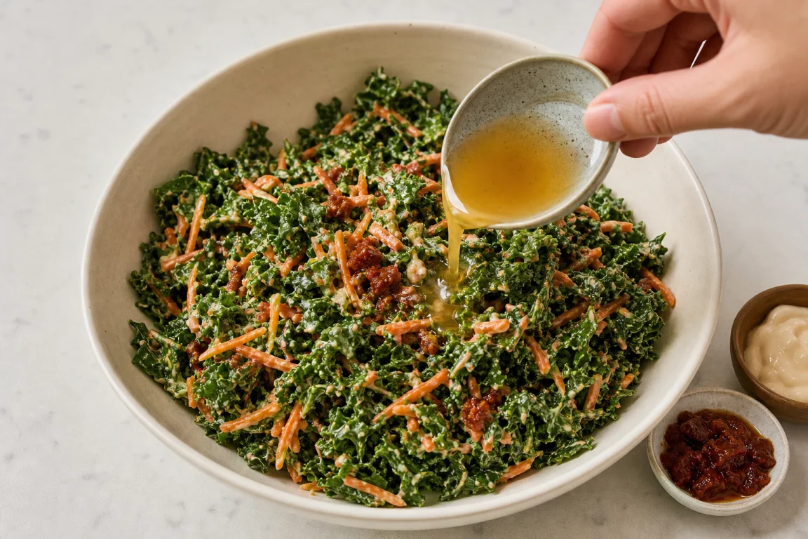 Illustration de l’étape « Étape 4 » pour la recette Tacos à trois layers avec Kale Slaw.