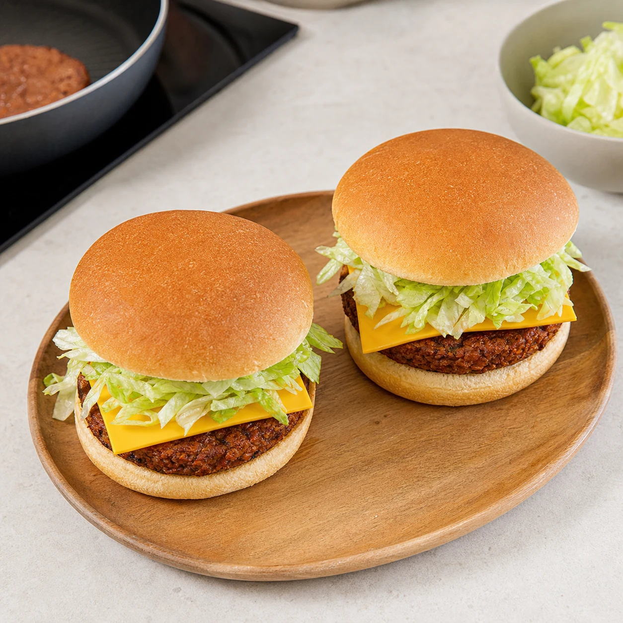 Burger Texas BBQ — monter les burgers