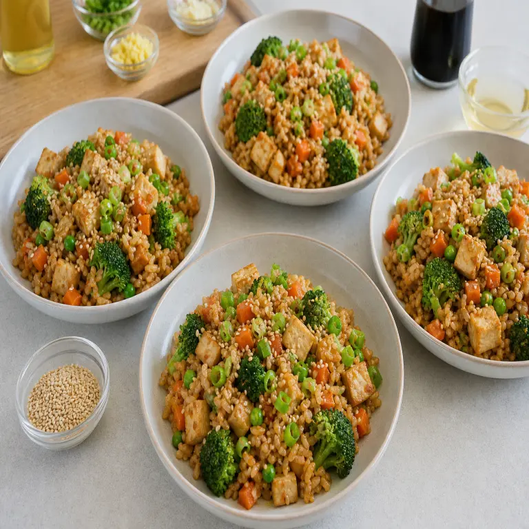 Riz sauté au tofu · étape 5