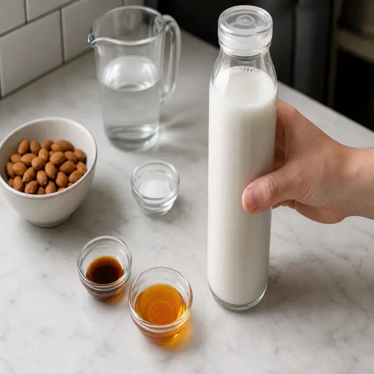 Lait d’amande · étape 3