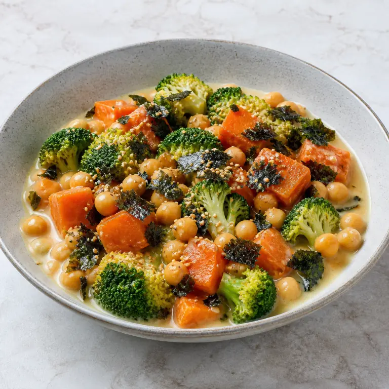 Patate douce brocoli soja
