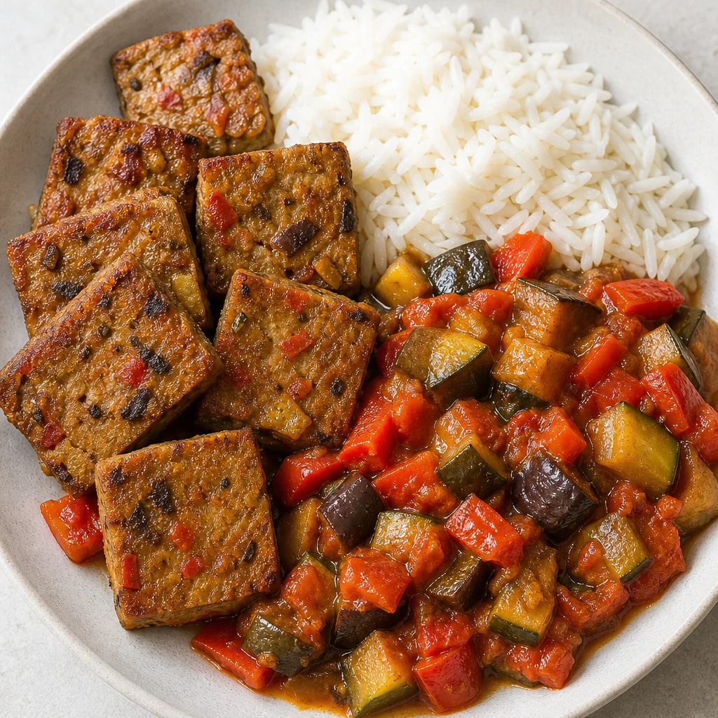 Seitan-ratatouille-riz