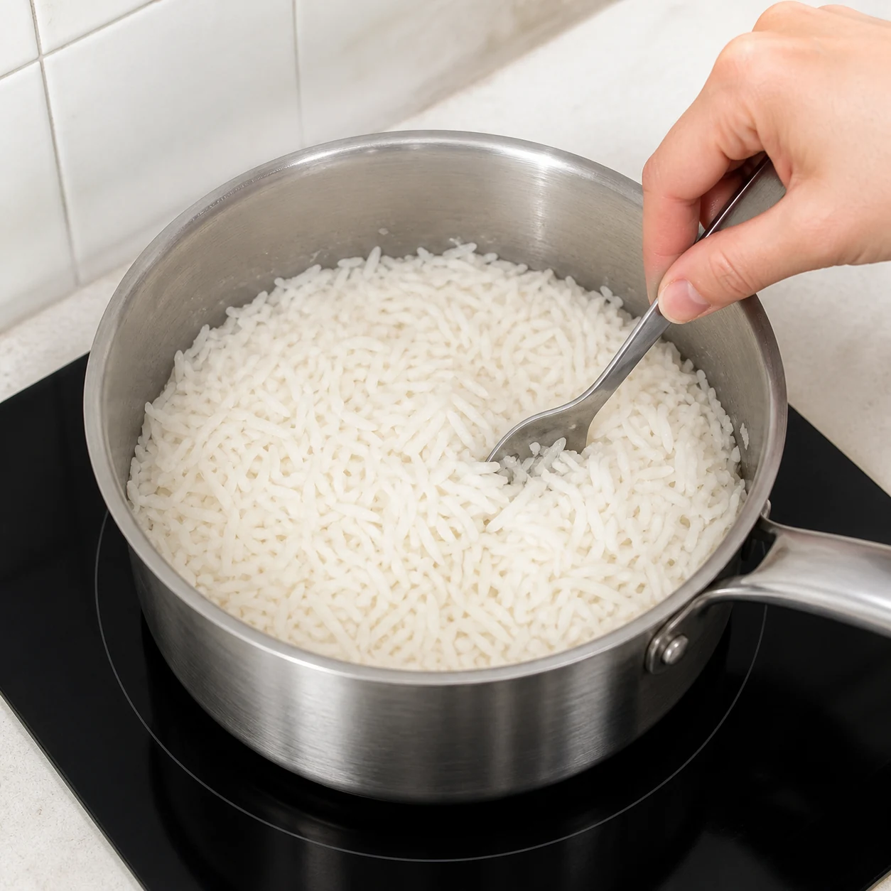 Tofu wok soja-sucré — cuire le riz normal