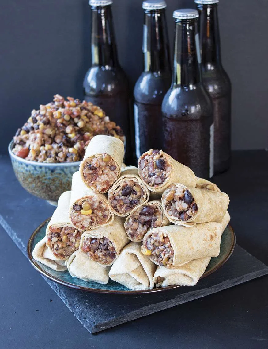 Super burritos aux haricots noirs et lentilles