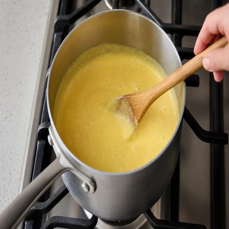 Sauce fromagère végétale · étape 3