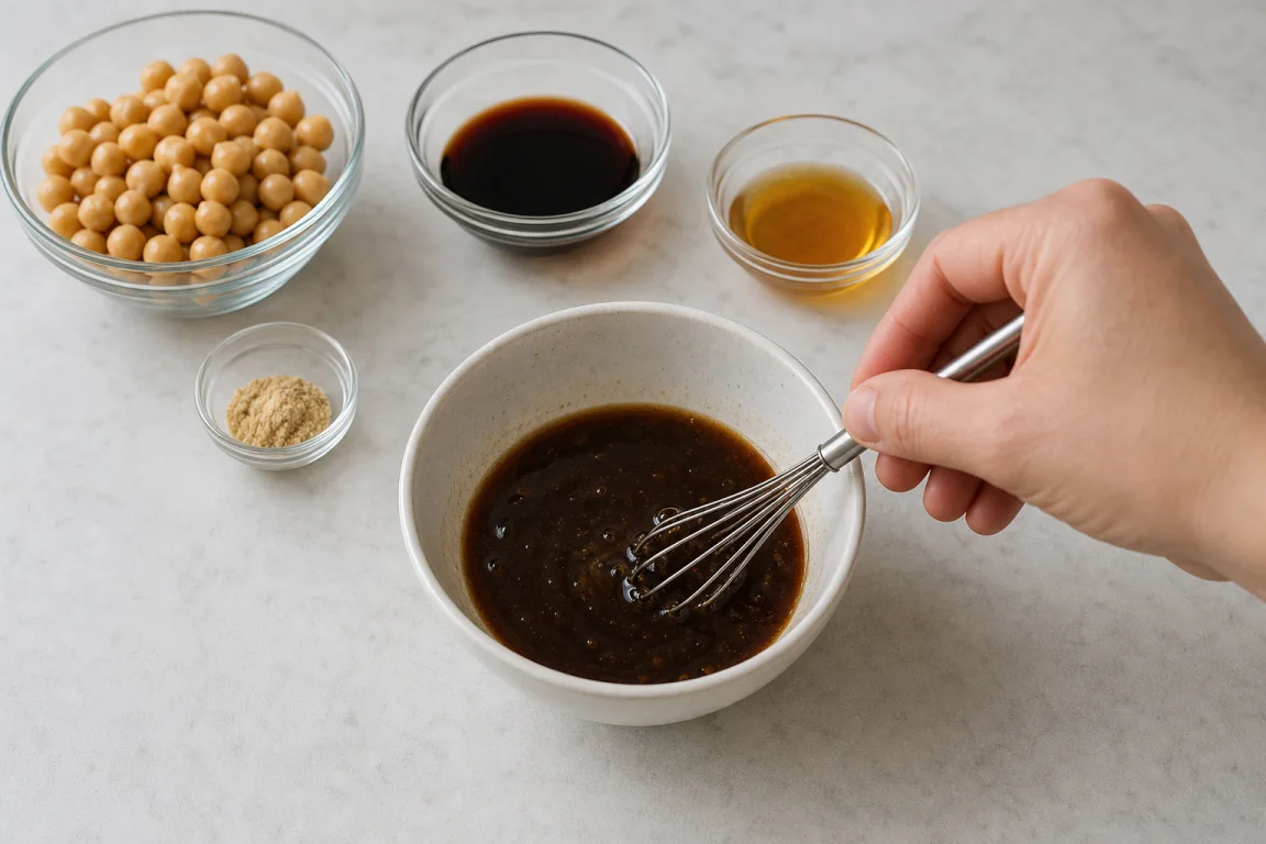 Illustration de l’étape « Étape 4 » pour la recette Riz frit au pois chiche.