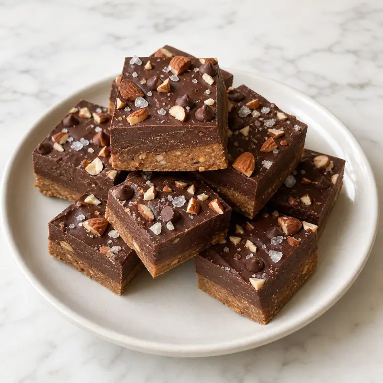 Fudge double couche chocolat-amande