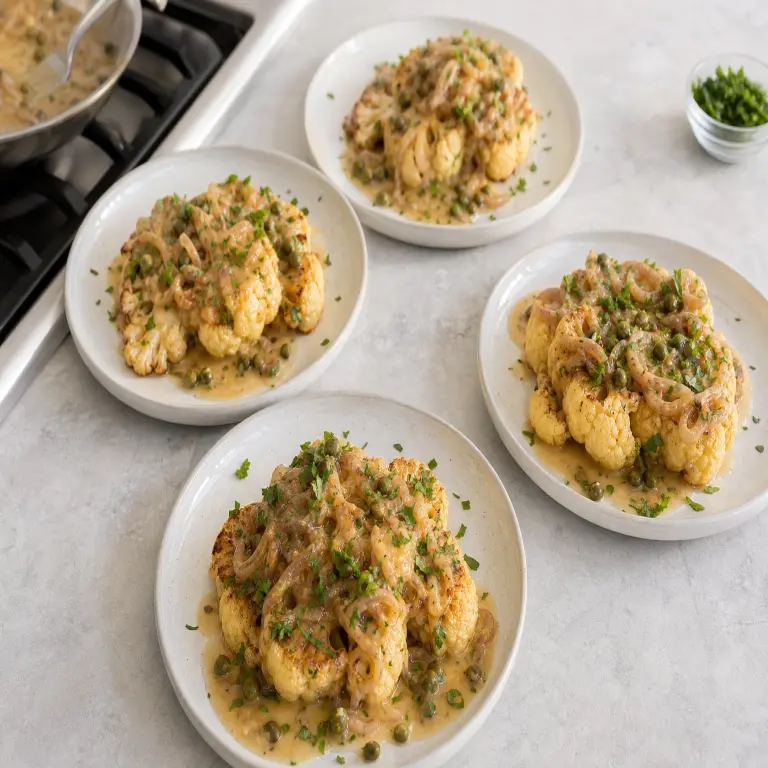 Chou-fleur piccata · étape 8