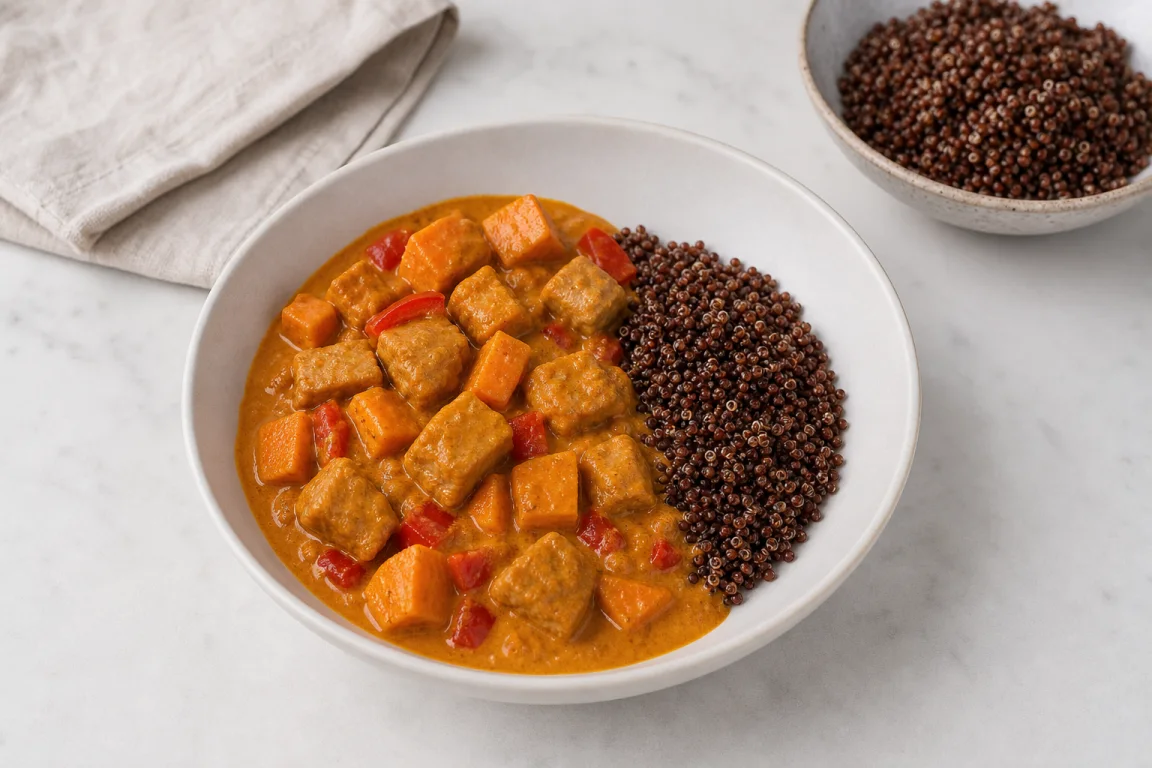 Illustration de l’étape « Étape 4 » pour la recette Panang Seitan Curry.