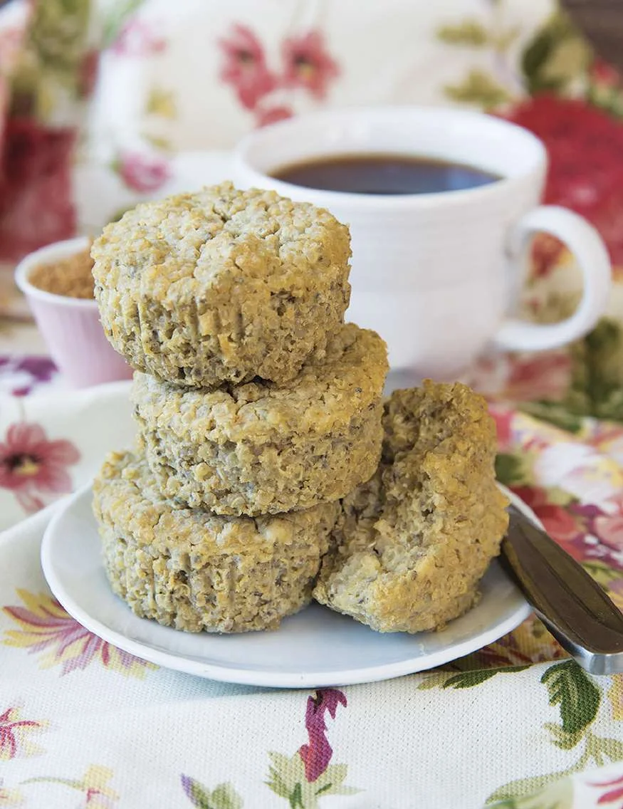 Petits flans salés de quinoa pour le petit-déjeuner