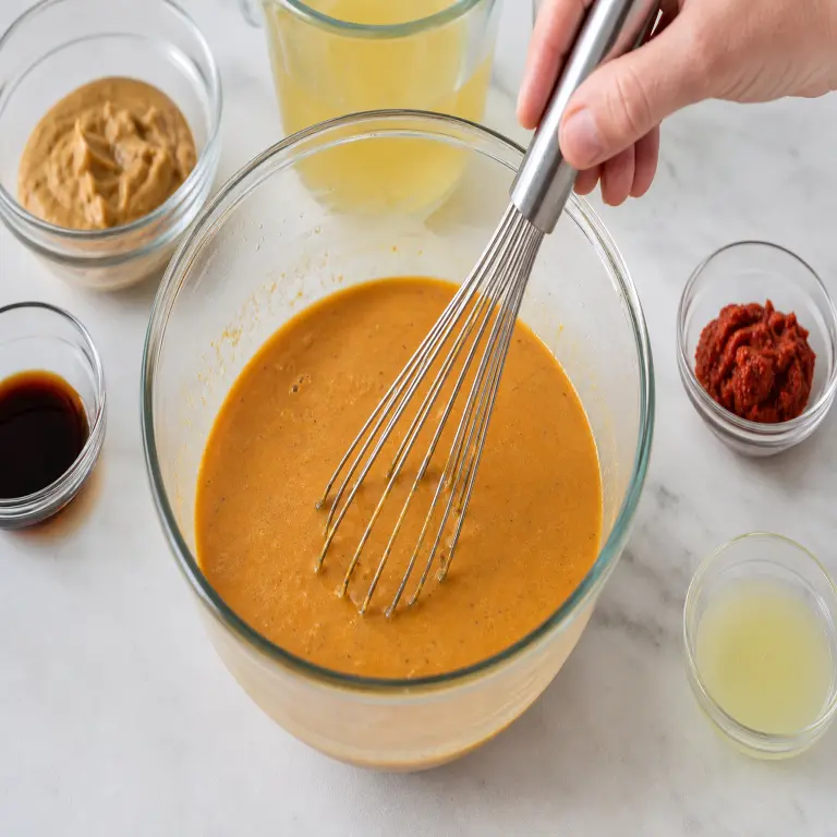 Curry de tempeh aux cacahuètes · étape 1