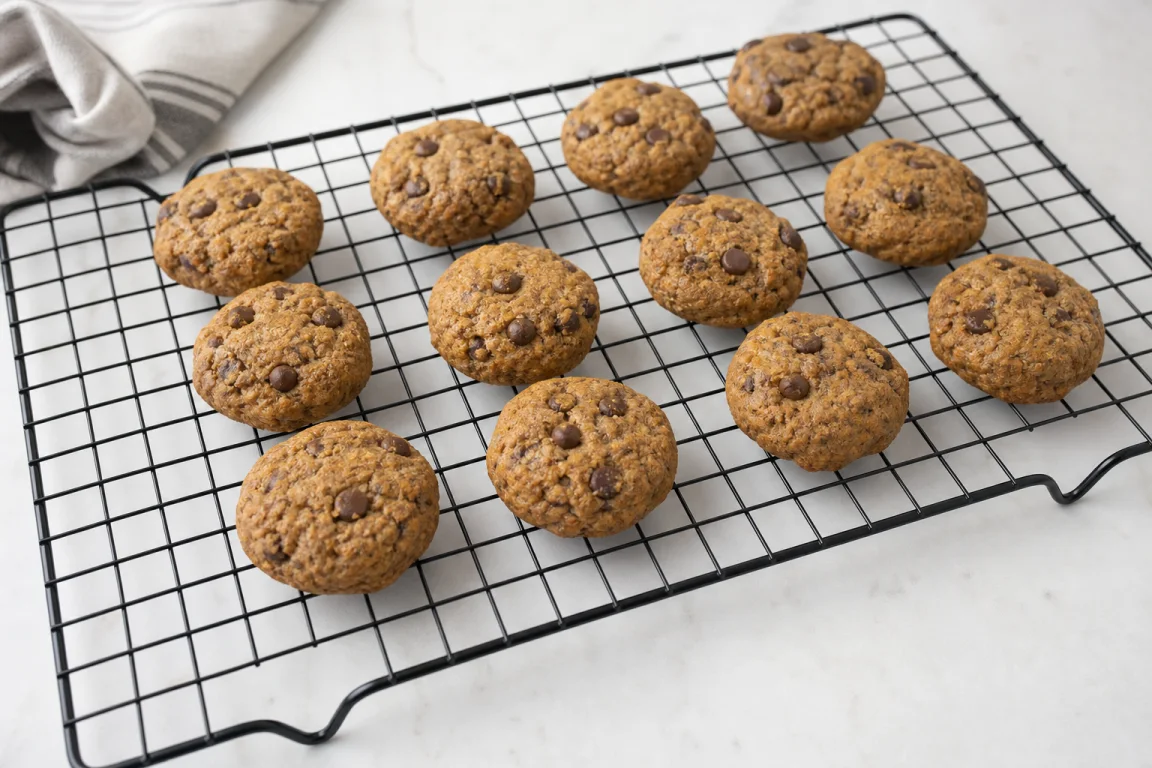 Illustration de l’étape « Étape 6 » pour la recette Cookies de protéines de pain de banane au chocolat.