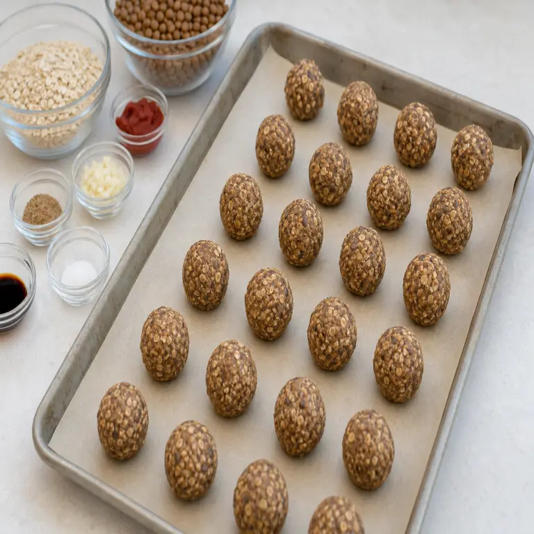 Boulettes de haricots à la scandinave · étape 3