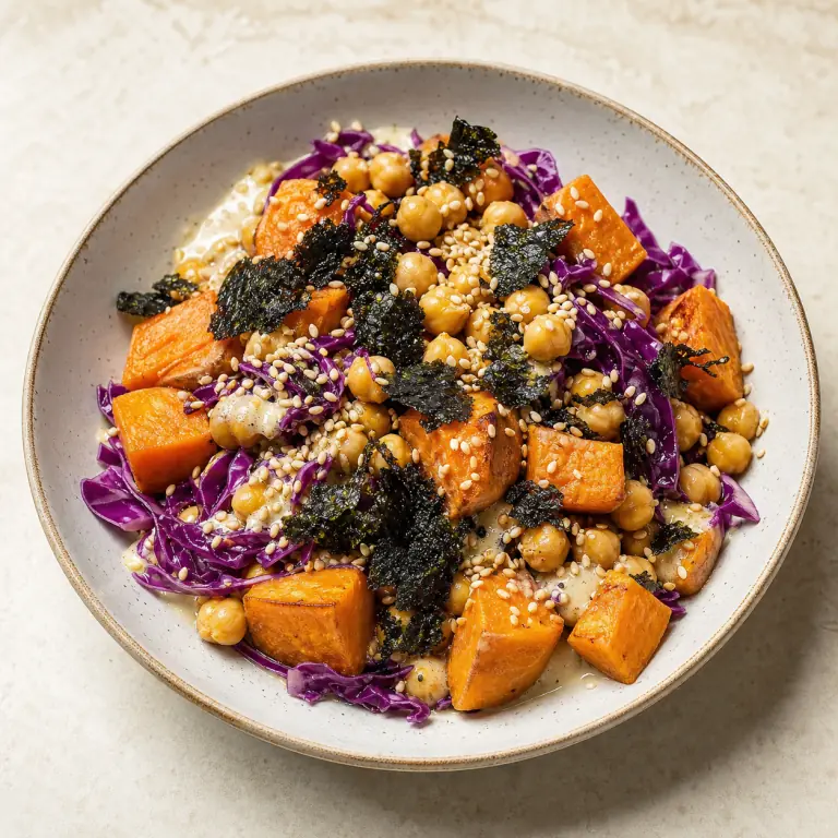 Salade tiède patate chou