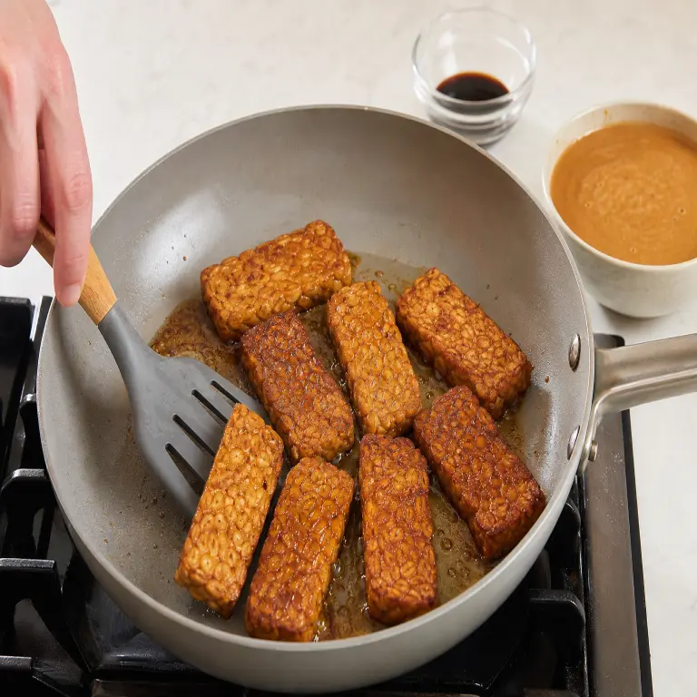Wraps gourmands au tempeh · étape 1