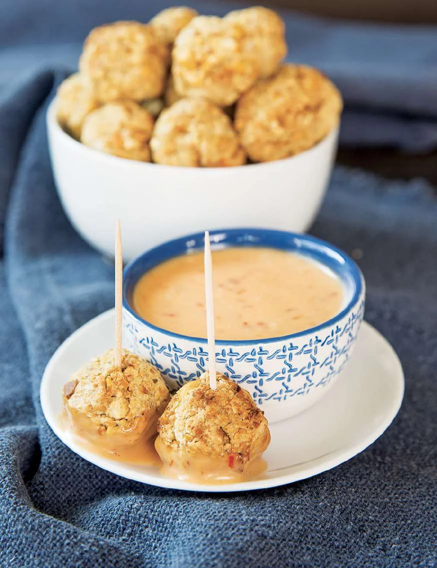 Bouchées de boulettes de pois chiches