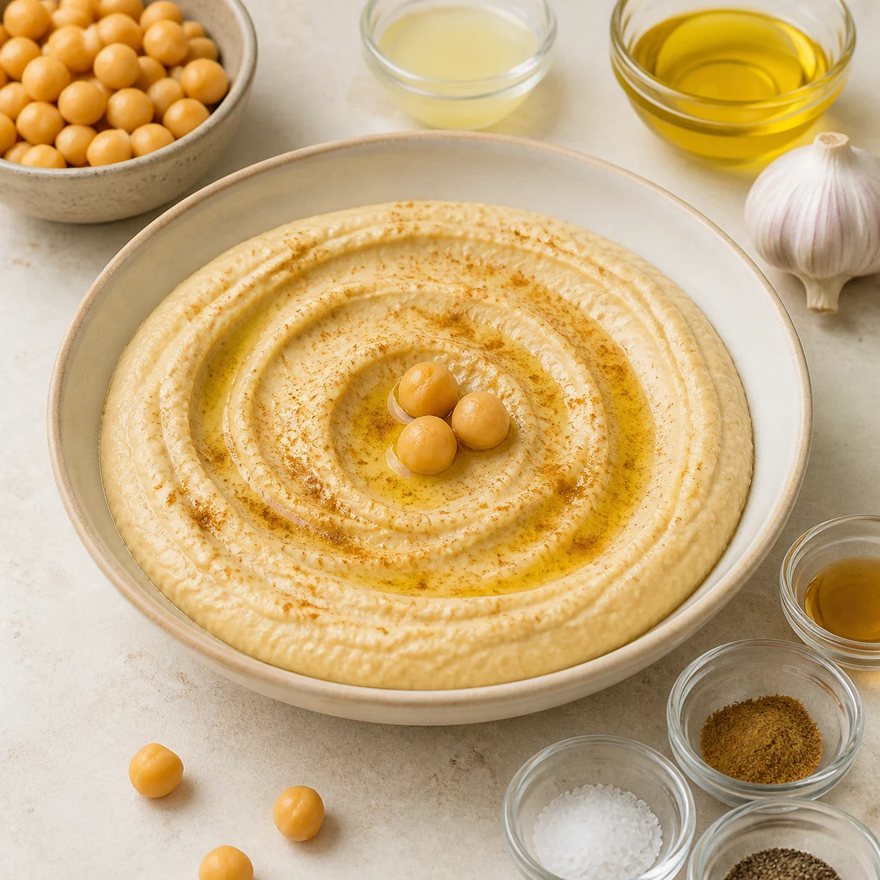 Houmous express pour l'apéro