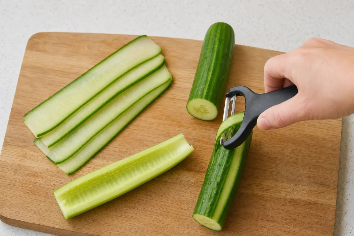 Illustration de l’étape « Étape 2 » pour la recette Cucumber Seitan Rollups.