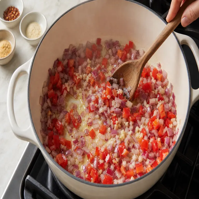 Macaronis au chili · étape 2