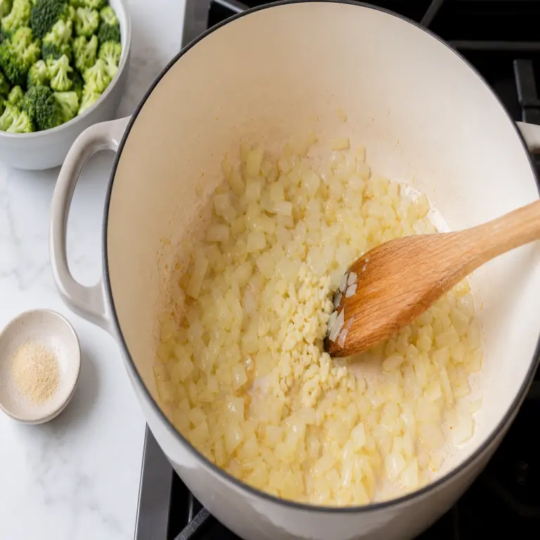 Soupe façon macaronis au fromage végétal · étape 2