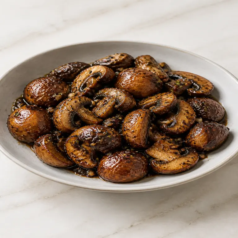 Champignons rôtis au balsamique