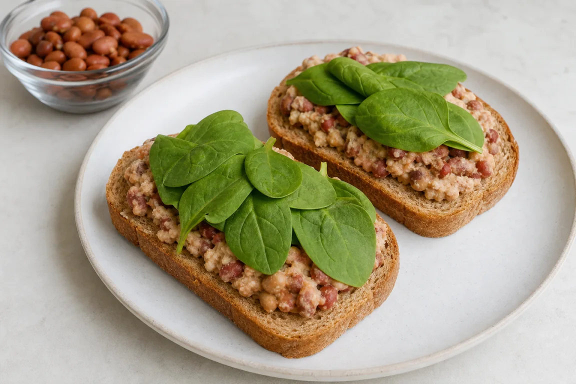 Illustration de l’étape « Étape 2 » pour la recette Sandwich à salade de pois chiches chargé.