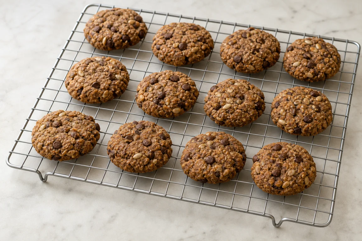 Illustration de l’étape « Étape 7 » pour la recette Cookies de protéines de tournesol au chocolat.