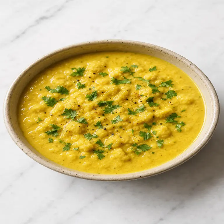 Soupe de chou-fleur au curry