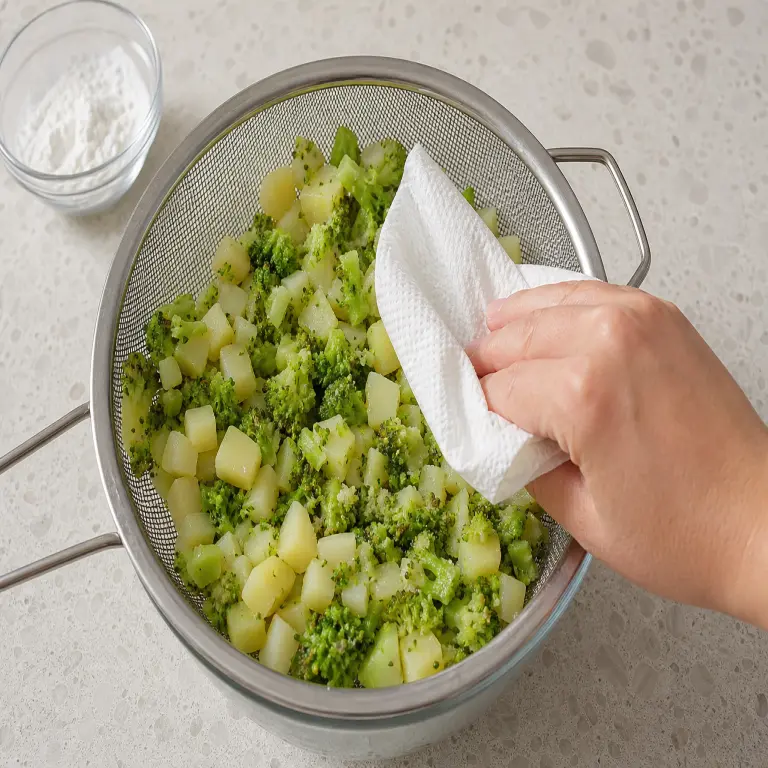 Croquettes de brocoli · étape 3