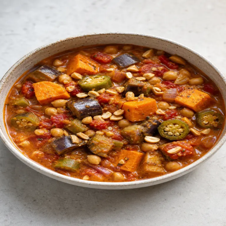 Ragoût d’aubergine et de gombo