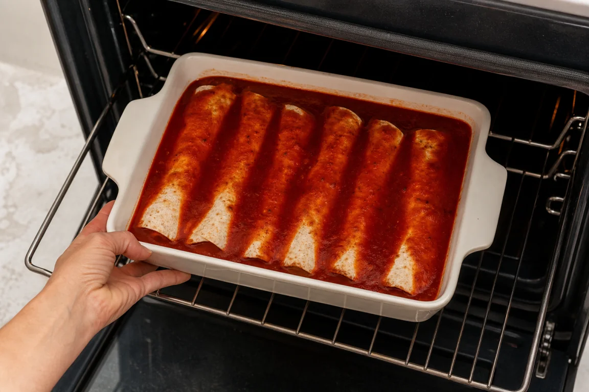 Illustration de l’étape « Étape 9 » pour la recette Mélange de protéines Enchilada Petit déjeuner.