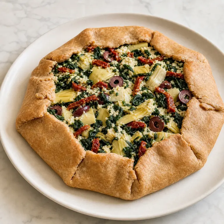 Galette aux épinards et à l’artichaut