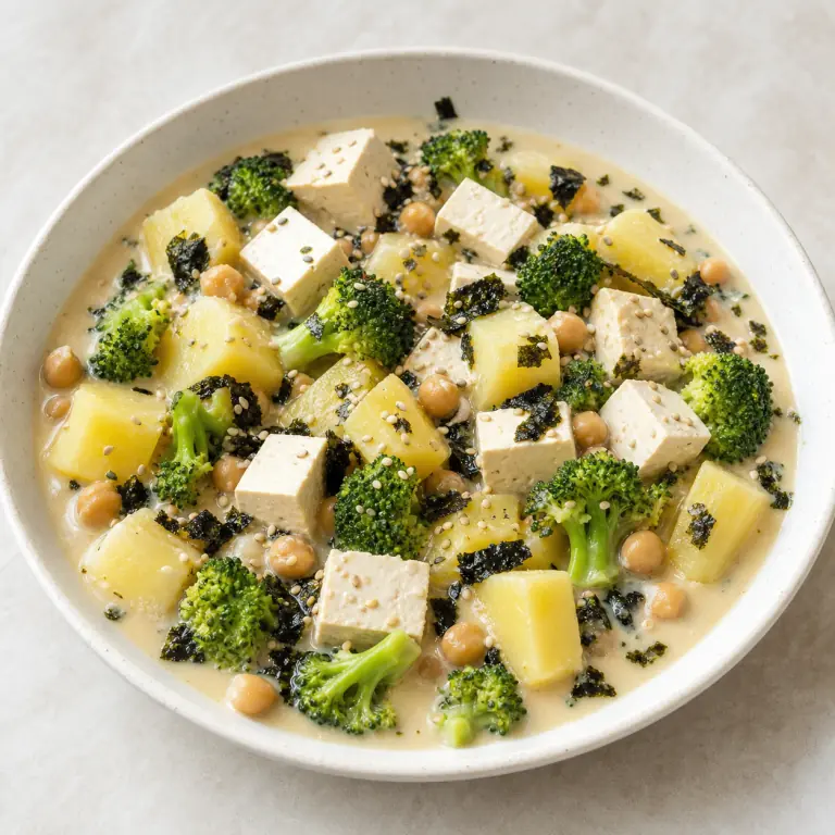 Brocoli pommes de terre tofu