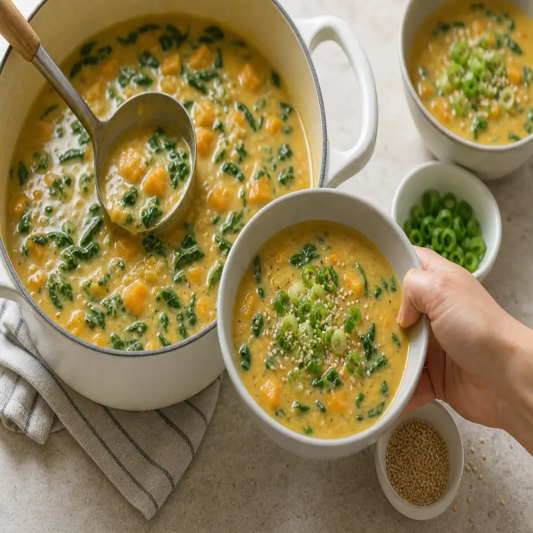 Soupe de courge butternut au tahini · étape 4