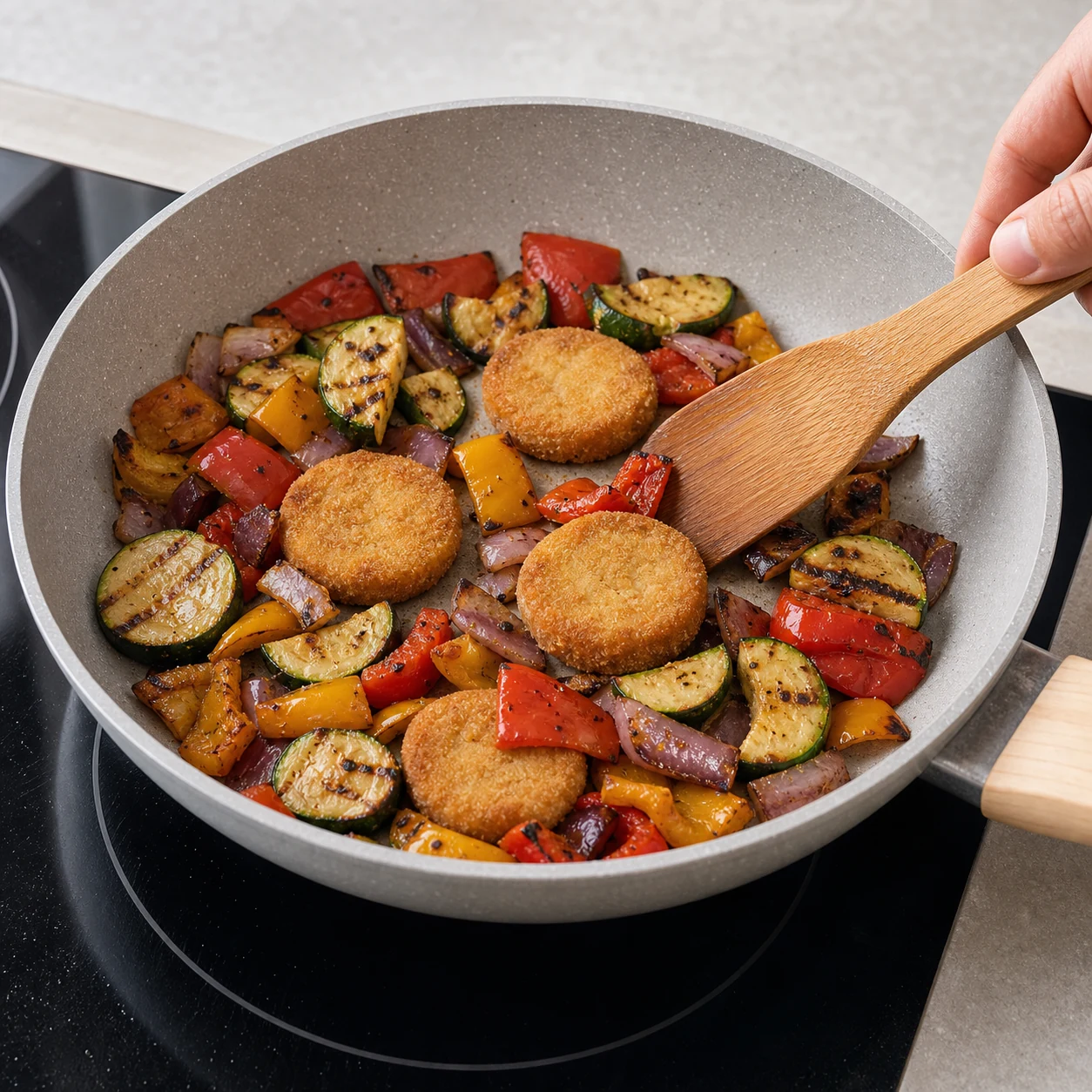 Goaty et légumes grillés — cuire goaty et légumes