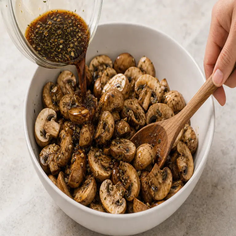 Champignons rôtis au balsamique · étape 3