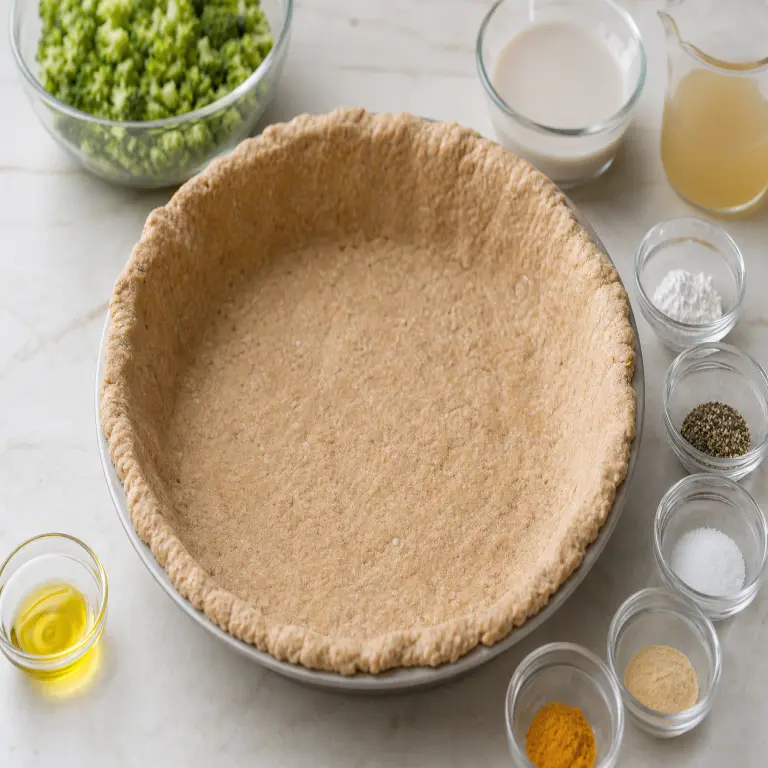 Quiche au brocoli et aux tomates séchées · étape 4