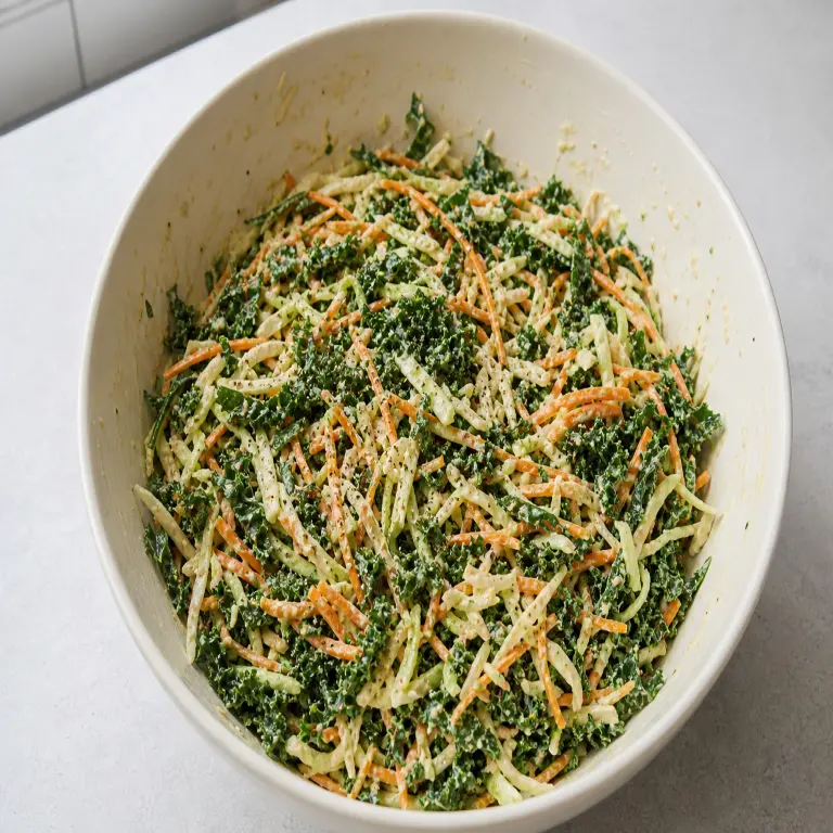 Salade de chou au tahini épicé · préparation